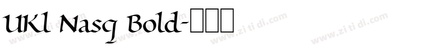UKl Nasq Bold字体转换